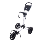 Preview: Fastfold Trolley Slim in weiß, 3Rad push Trolley - Kopie