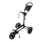 Mobile Preview: Fastfold Trolley Slim in black, 3Rad push Trolley