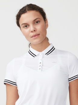 Röhnisch STRIPE lady Polo, weiß