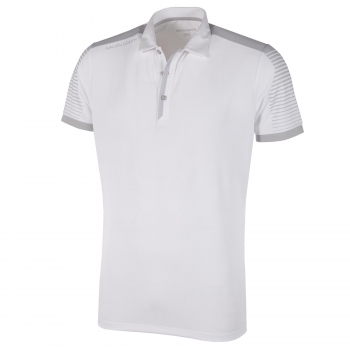 Galvin Green Marcus mens Polo, white-grey