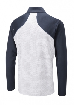 PING mens Vertical Mid Zipp Jacke, white-navy