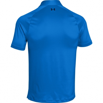 Preview: Under Armour Polo coldblack stripe, blue