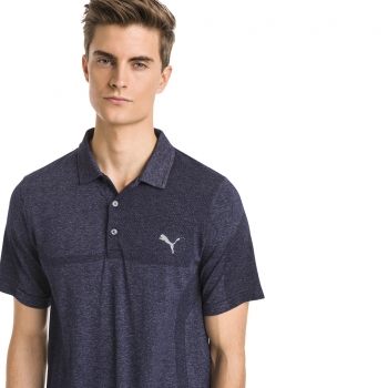 Preview: Puma mens evoKnit Polo, navy