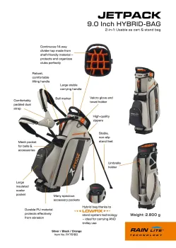 Rydzgear, Hybrid Tragebag JETPACK, navy