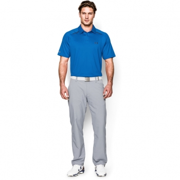 Preview: Under Armour Polo coldblack stripe, blue