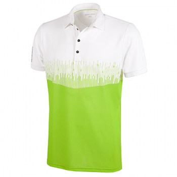 Galvin Green MOSS mens Polo, weiß-lime
