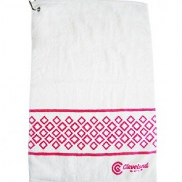 Cleveland 3-fold Towel / Schlägertuch weiß-pink