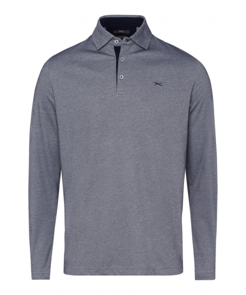 Brax mens LS Polo PAVEL, grey
