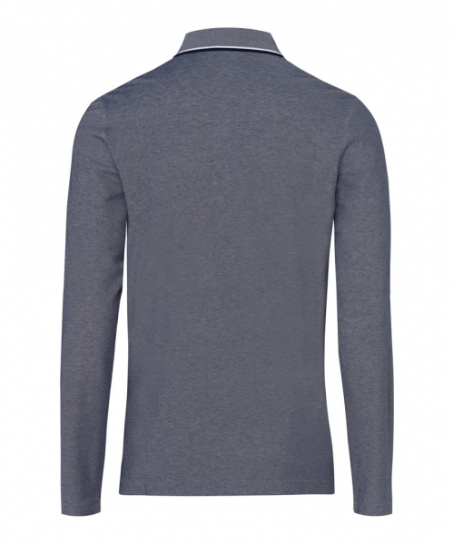 Brax mens LS Polo PHARELL, grey-navy