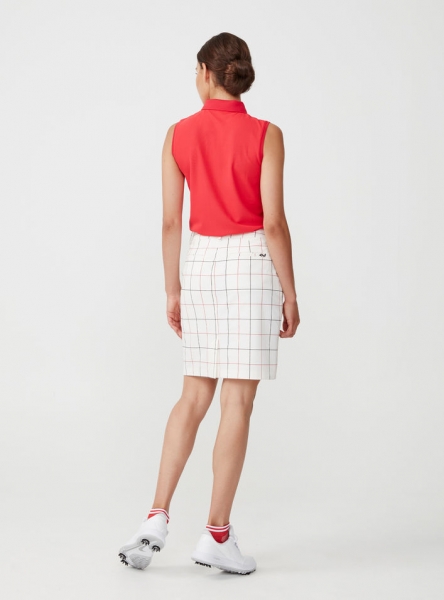 Röhnisch Check lady skort, weiß