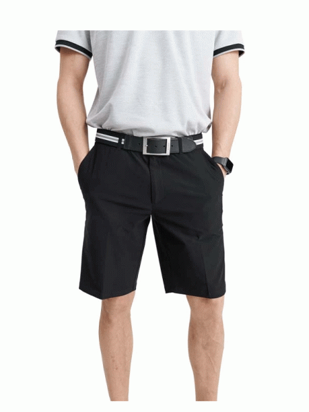 Abacus mens Strech Bermuda MELLION, black