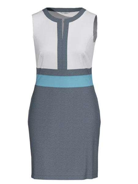 Brax Golf Dress DINA, cooltec, weiß-blau