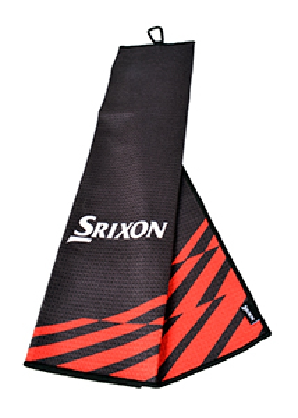 Srixon Z Bag tri-fold Towel, black red