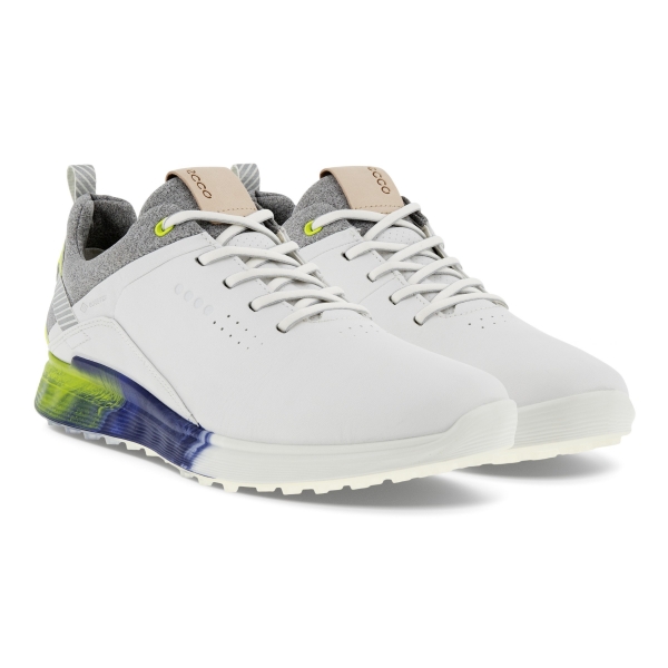 ECCO S-Three mens Golf hybrid Schuh, white-punch