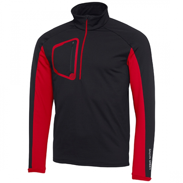 Galvin Green DIEGO mens Insula™ Sweater, black-red