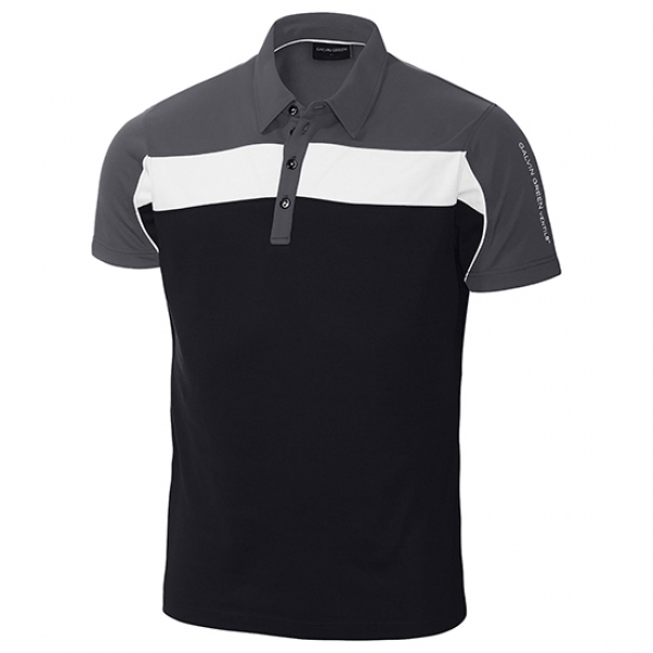 Galvin Green MANNY mens Polo, black-iron