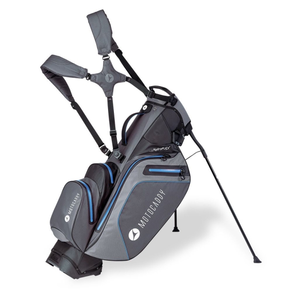 Motocaddy Hydro Flex Golfbag, black-blue, wasserdicht