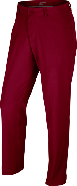 Nike mens Flat front strech woven Golfhose, red