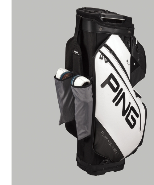 PING Cart Bag DLX in black, Top