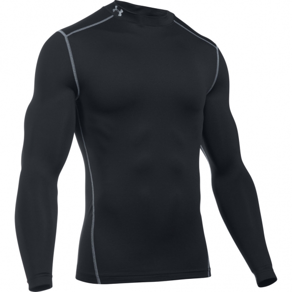 Under Armour mens coldgear Comp-Mock, black