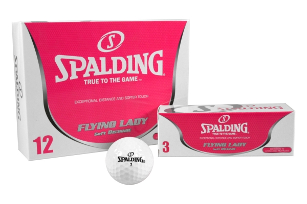 Spalding Golfball Flying lady II, weiß dz