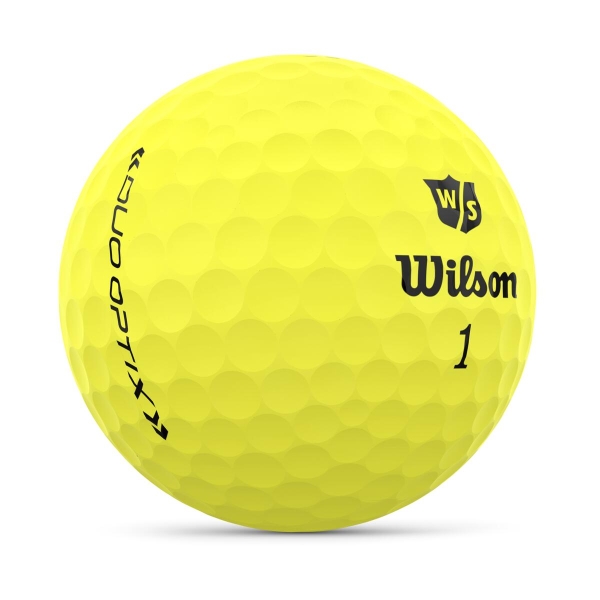 Wilson DUO OPTIX Golf Ball, gelb