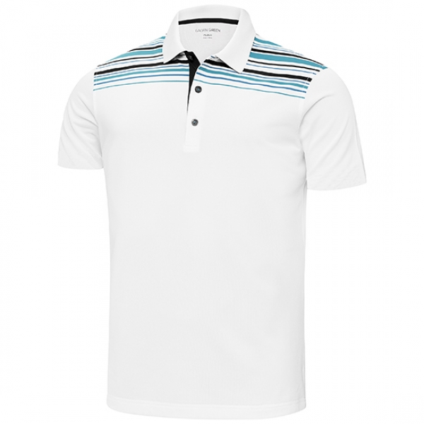 Galvin Green MELWIN Polo, white-blue