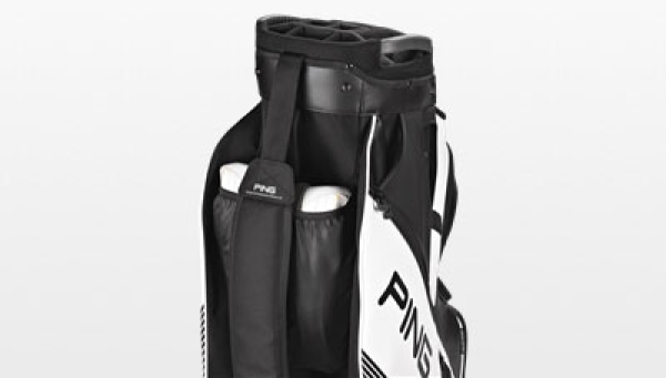 PING Cart Bag DLX in black, Top